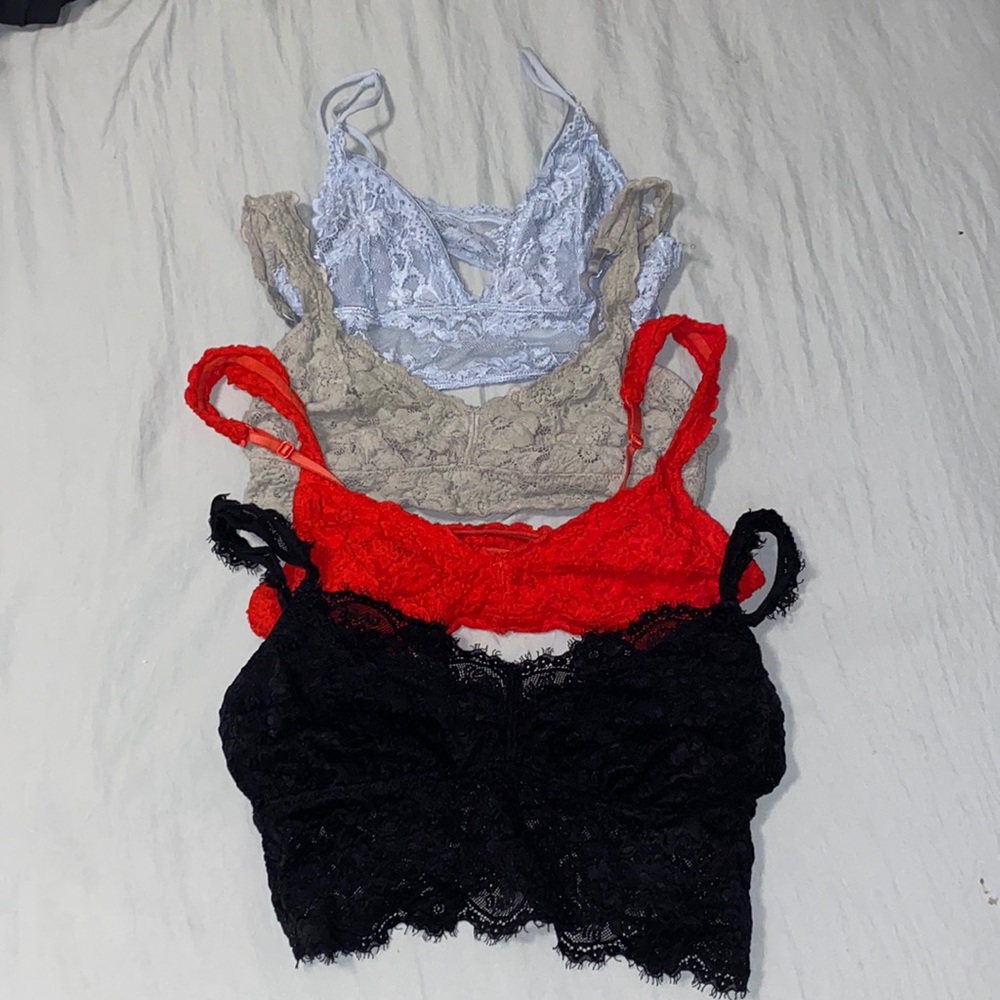 Aerie + pacsun bralettes (4)
